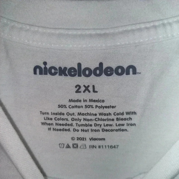 Nickelodeon Cartoons Rugrats Spongebob Characters Shirt Sz 2XL 2021 Viacom - Picture 5 of 5